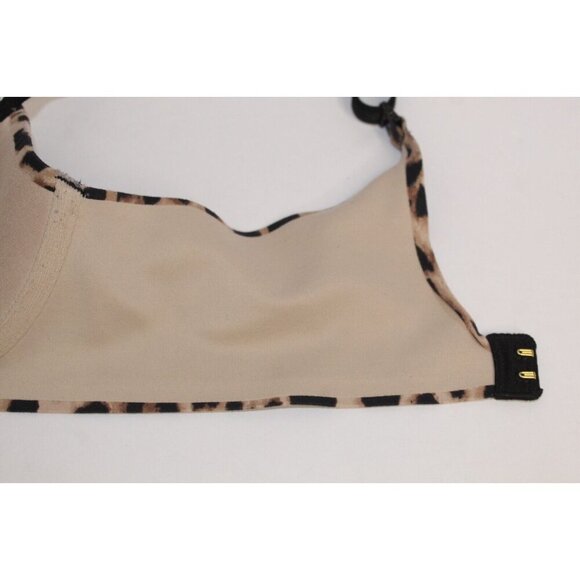 Victoria Secret Lined Demi 32 C Animal Print Preppy Y2K Wired Padded Push Up Bra - Picture 9 of 10